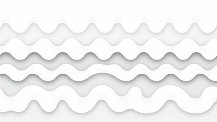 Abstract Wave Background. Minimal White Geometric Wallpaper