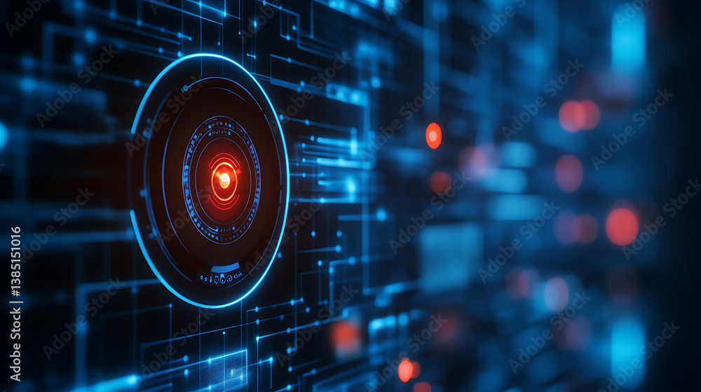 Poster an ai powered smart home security system providing real time alerts and monitoring based on unusual 
