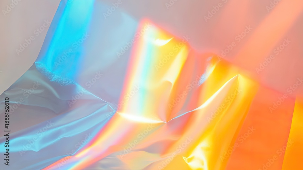 Aufkleber vibrant abstract holographic rainbow foil texture a macro view of digital art in studio setting