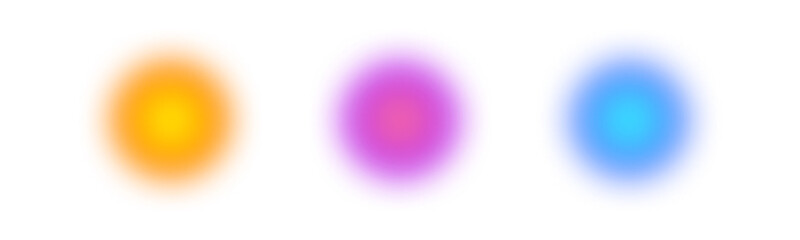 Blurred colorful circle gradient element