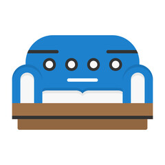 Couch Vector Flat Style Icon