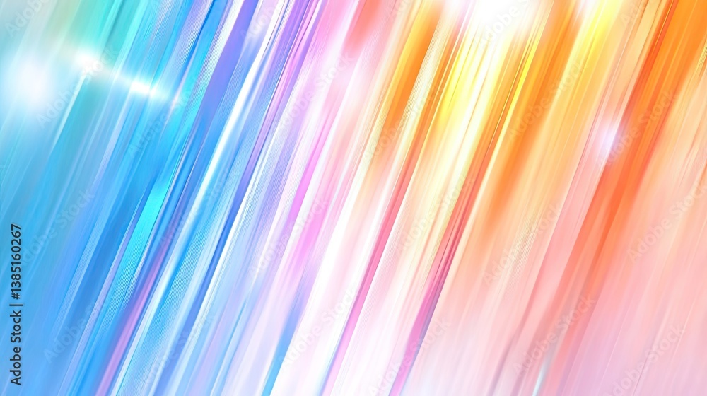 Poster vibrant rainbow foil texture a colorful spectrum in abstract digital canvas art