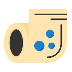 Toilet paper Vector Flat Style Icon