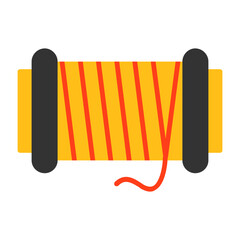 Thread spool Vector Flat Style Icon