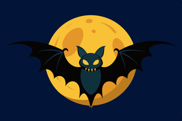 halloween background with bats