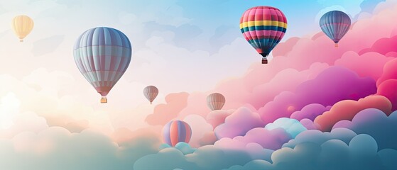 The Freedom of the Sky Captured in a Sea of Bright Balloons