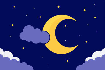 Fototapeta premium moon and stars