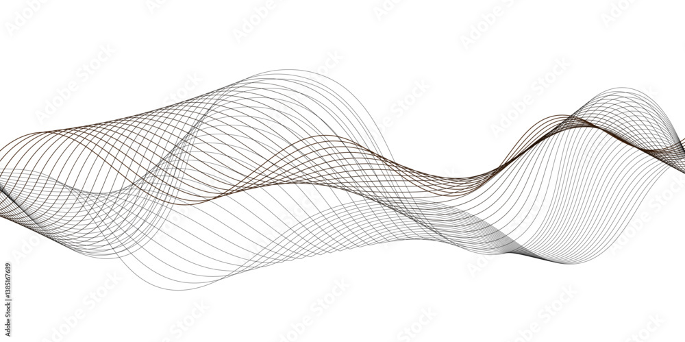 Aufkleber abstract white paper wave background and white wave curve shiny lines banner background design. whit