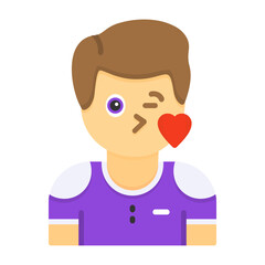 Sympathy Flat Style Emotion Icon