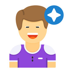 Nostalgia Flat Style Emotion Icon