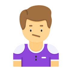 Apathy Flat Style Emotion Icon