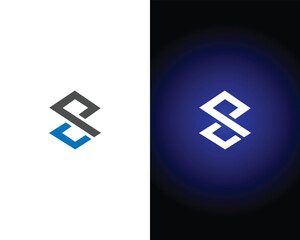 Letter PS or SP abstract logo icon design vector template elements.
