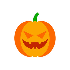 halloween pumpkin isolated on white