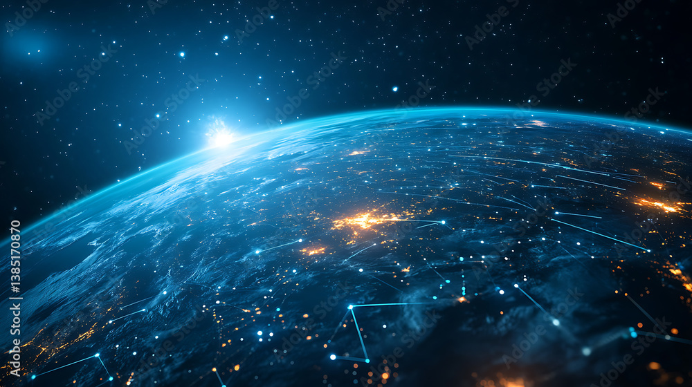 Poster an ai powered system analyzing climate change data to predict extreme weather events, satellite data