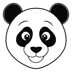 Cute Cartoon Panda Vector Set – Kawaii Baby Panda, Black and White Mascot, Chibi Animal Character for Stickers, Kids Books, Logos & Coloring Pages.