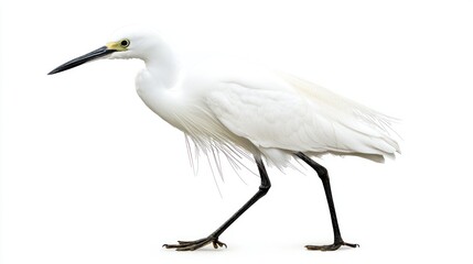 Fototapeta premium Little Egret isolated on white background