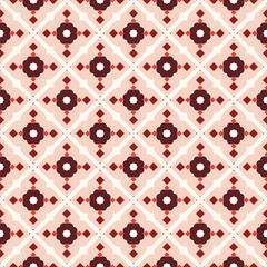 Beautiful seamless geometric floral pattern perfect for fabric, wallpaper and home decor