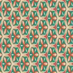 Beautiful seamless geometric floral pattern perfect for fabric, wallpaper and home decor