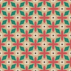 Beautiful geometric vector pattern perfect for fabric, wallpaper and home decor