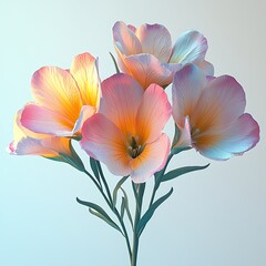 pink and yellow flower