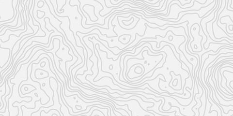 Сoncept of a conditional geography scheme and the terrain path.The stylized height of the topographic contour in lines and contours.Black stroke on white background.Vector illustration.