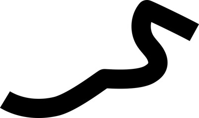 Bold line. Hand drawn doodle objects