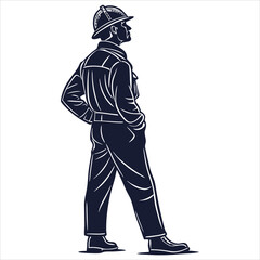 silhouette police vector 