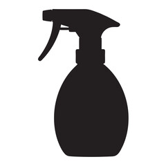 Pepper spray icon, black silhouette vector illustration  on a white background