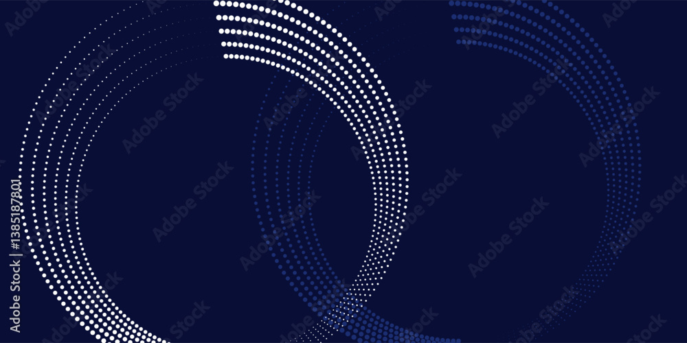 Poster halftone semicircles as icon or background. abstract vector with dots as logo or sun concept. black 
