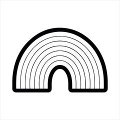 Obraz premium rainbow-spectrum black silhouette 