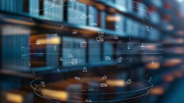 digital AI portal made of glowing matrix code