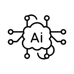 ai icon flat vector