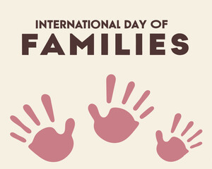 Fototapeta premium International Day of Families: Handprints of a Loving Family Together.