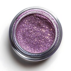 Loose Glitter Pigment Eyeshadow in a Small Clear Jar