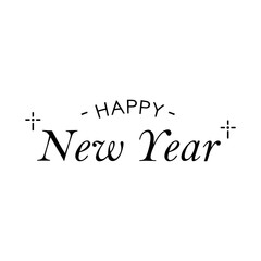 Happy New Year Typography