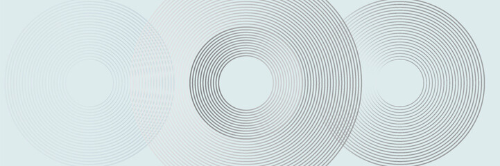 Modern abstract white background. Elegant circle shape design. Shiny white gradient circular lines pattern. Futuristic concept. Suitable for banners, brochures, covers, pamphlets, posters