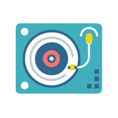  Icon of DJ Turntable for Music Events