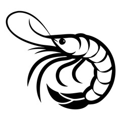 Shrimp silhouette 