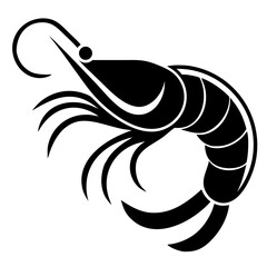 Shrimp silhouette 