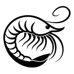Shrimp silhouette 
