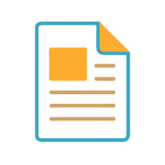  Stylish Folded Document Icon for Office