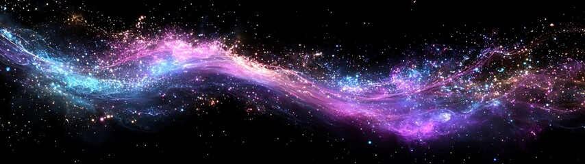 Obraz premium Cosmic Nebula Formation in Deep Space