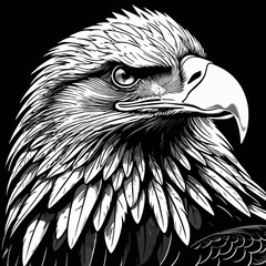 eagle head vector art for graphic design needs