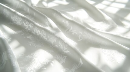 Obraz premium White Fabric Draped in Sunlight