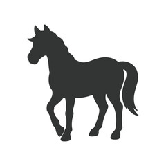 Horse silhouette vector isolated on white background. Beautiful Black And White Horse Head Silhouette vector design. Image for logo, design and tattoo.