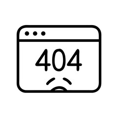  404 flat vector