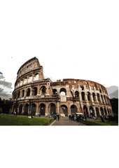  Colosseum is the great oval amphitheater in the center of Rome where gladiators once fought for their lives and the pleasure of the crowd. The largest amphitheater ever built, it was constructed from