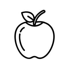 apple icon flat vector