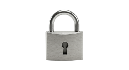 Isolated Metal Padlock Security Protection Lock