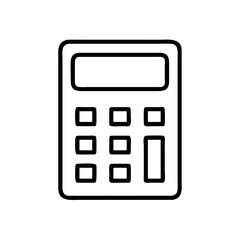 calculator icon flat vector